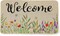 Spring Welcome Doormat 17 x 29 Inch, Flower Decorative Door Mat Non-Slip and Washable Rubber Backed Seasonal Entryway Rugs for Indoor Outdoor DM062